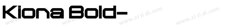 Kiona Bold字体转换
